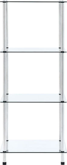 Βιβλιοθήκη Διαφανές 40x40x100εκ. 249505 Βιβλιοθήκη Διαφανές 40x40x100εκ. 249505