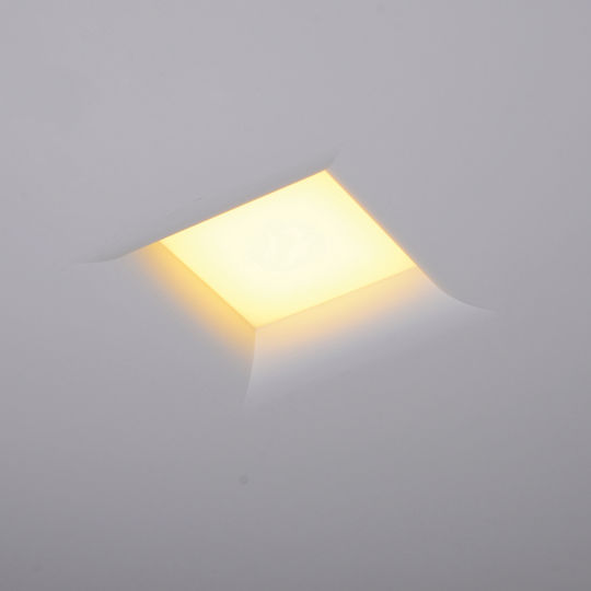 VK Lighting Platz Vertieft LED Panel 18W mit Warmes Weiß Licht 3000K