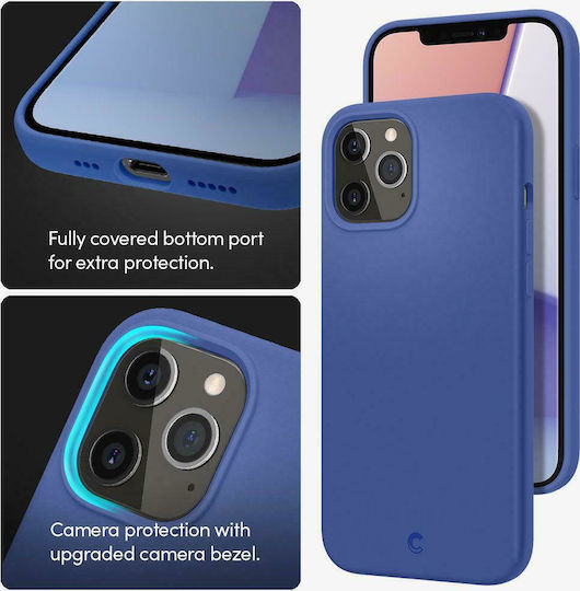 Spigen Cyrill Umschlag Rückseite Silikon Marineblau (iPhone 12 Pro Max)