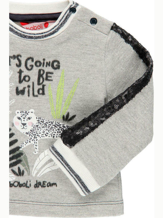 Fleece Kids’ Sweatshirt Grey Its Going to be Wild