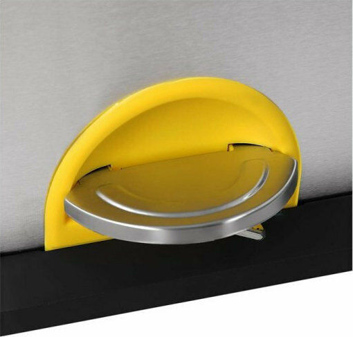 Songmics Recycling Mülleimer aus Inox mit Pedal Silber 45lt
