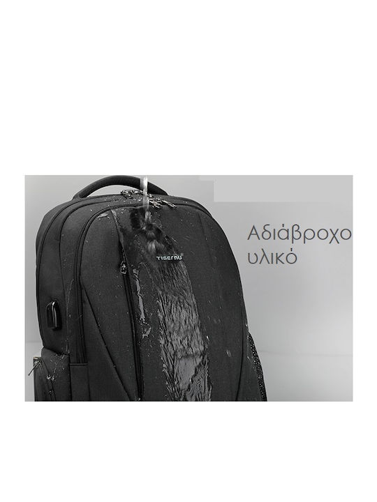 Tigernu T-B3399 Wasserdichte Rucksack Für Laptop 15.6 Mit USB-Anschluss In Schwarz Farbe