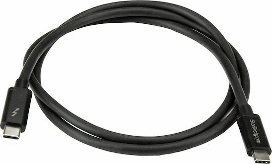 StarTech Thunderbolt 3 Cable Μαύρο 1m (TBLT3MM1M)