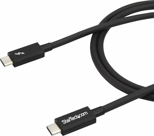 StarTech Thunderbolt 3 Cable Μαύρο 1m (TBLT3MM1M)