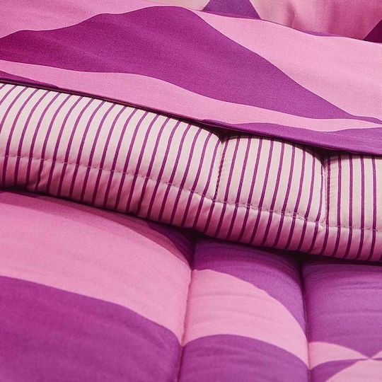 19V69 Sheet Sets Queen 250x280cm. Diamante Fuchsia 4pcs