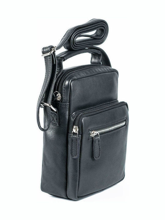 Leather Men's Bag Shoulder / Crossbody Black