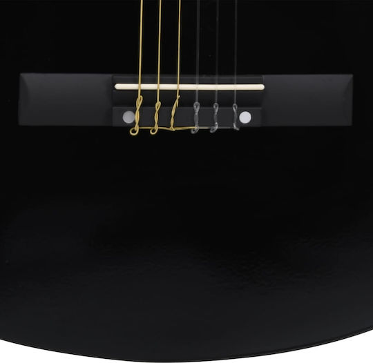 vidaXL Kids Classical Guitar 3/4 Black