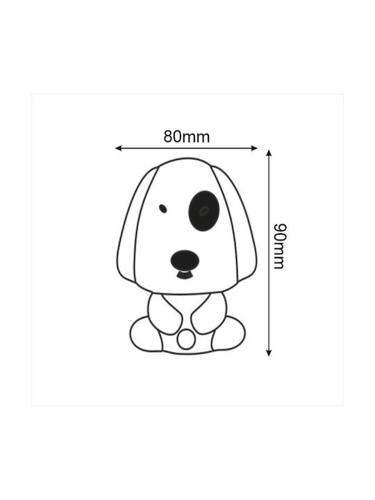 Aca Nursery LED Night Light Puppy