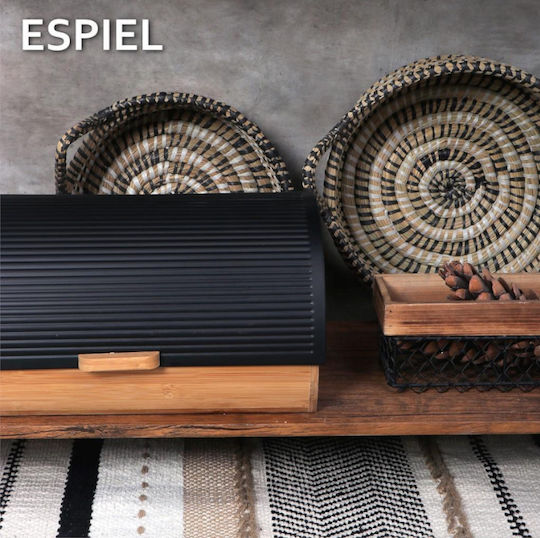 Espiel Fruitieră Metalic Negru 24.5x10x9.5buc Espiel Fruitieră Metalic Negru 24.5x10x9.5buc