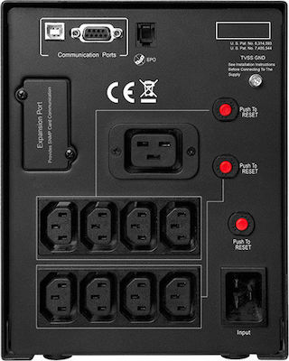 CyberPower PR3000ELCDSL USV 3000VA 2700W mit 8 IEC Steckdosen