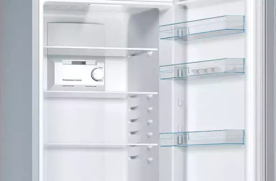 Bosch Ψυγειοκαταψύκτης 305lt Total NoFrost Υ186xΠ60xΒ66εκ. Metal Look KGN36NLEA