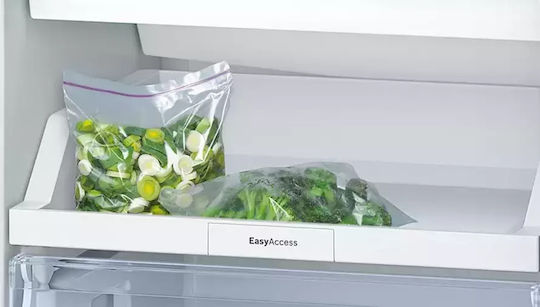 Bosch Ψυγειοκαταψύκτης 305lt Total NoFrost Υ186xΠ60xΒ66εκ. Metal Look KGN36NLEA