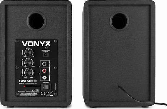 Vonyx SMN50B Studio Monitor Speakers 5" 70W Pair Black