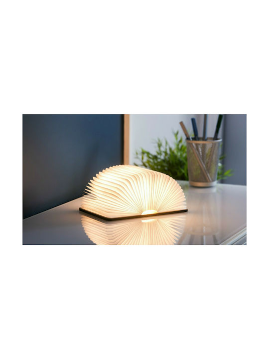 Gingko Smart Book Light Maple Dekorative Lampe Buchen Sie Braun