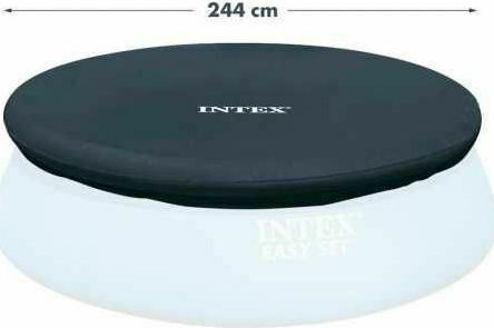 Intex Слънцезащитен крем Кръгло покривало за басейн Easy Set Диаметър 244бр 1бр