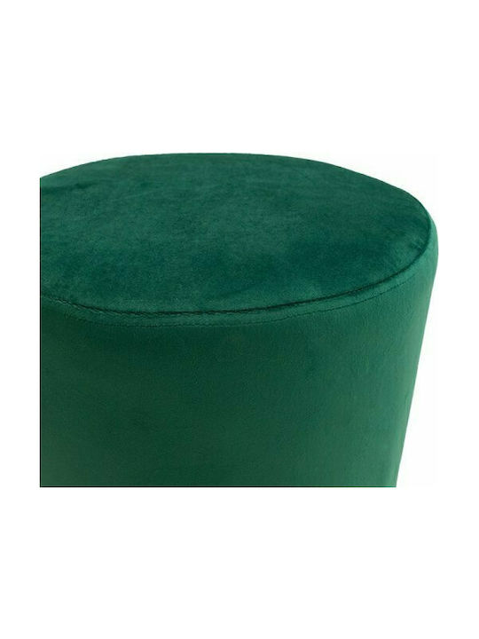 Stool For Living Room Upholstered with Velvet Ian Cypress-Gold 35x35x43cm