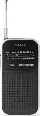 Nedis RDFM1110 Ραδιοφωνάκι Μπαταρίας Ασημί Silver/Black