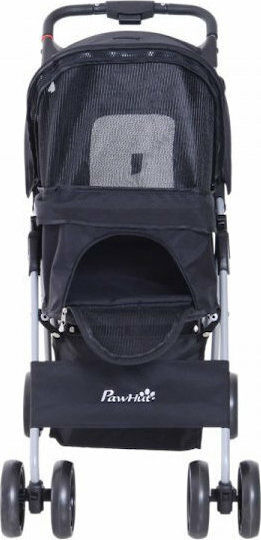 Pawhut Wasserdicht Kinderwagen für Hunde / Katzen bis 15kg Schwarz L77xH47cm. D00-083BK