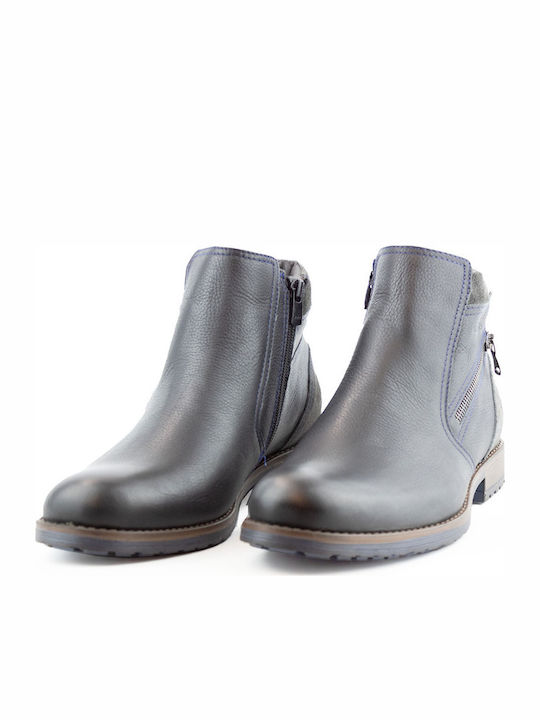 Piele Negru Ghete barbati