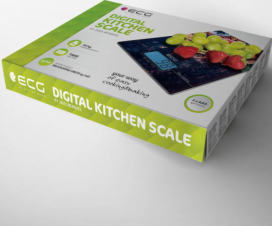 ECG KV 1021 Digital Kitchen Scale Up To 10kg Berries