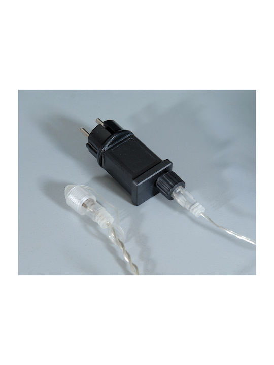 100 Светлини LED 2m. x 70бр Топъл бял тип Дъжд 1бр