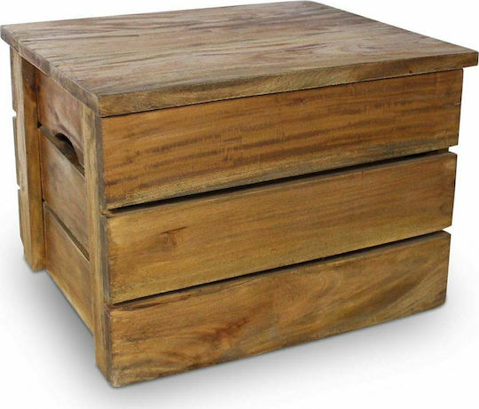 vidaXL Decorative Crate Garden Wooden Set 2pcs 48cmx40cmx35cm 244498