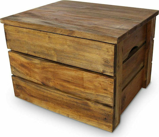 vidaXL Decorative Crate Garden Wooden Set 2pcs 48cmx40cmx35cm 244498