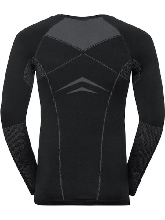 Odlo Evolution Warm Bluza termică pentru bărbați cu mâneci lungi Negru
