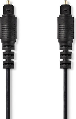 Nedis Optical Audio Cable TOS male - TOS male Μαύρο 2m (CAGT25000BK20)