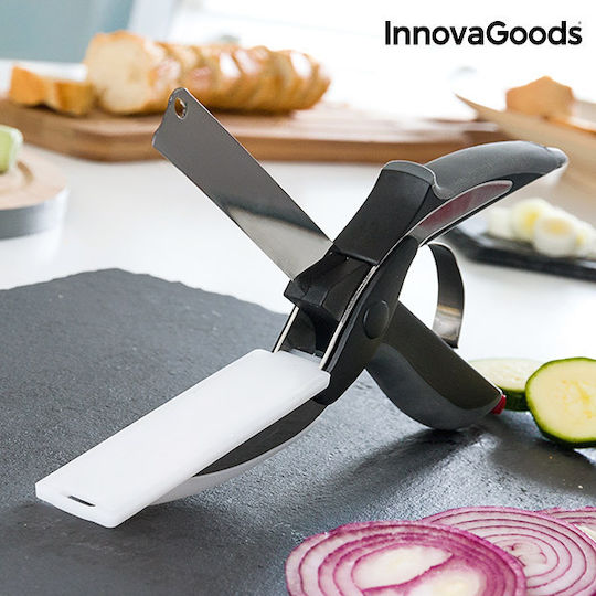 InnovaGoods Scible Foarfecă pentru tăiat salată din oțel inoxidabil 25cm Negru
