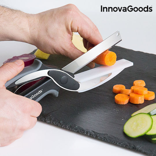 InnovaGoods Scible Foarfecă pentru tăiat salată din oțel inoxidabil 25cm Negru