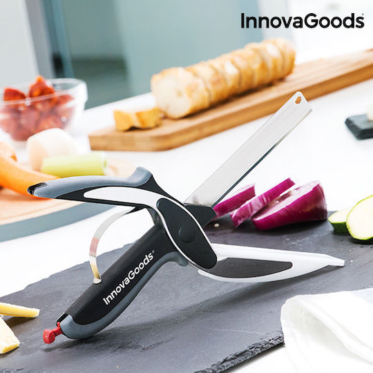 InnovaGoods Scible Foarfecă pentru tăiat salată din oțel inoxidabil 25cm Negru