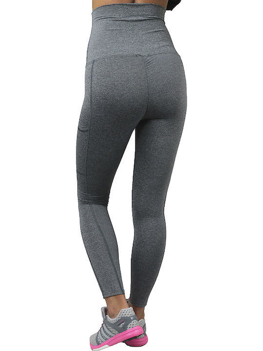 Gymhero Leggins Push Up Women's Long Legging Gray