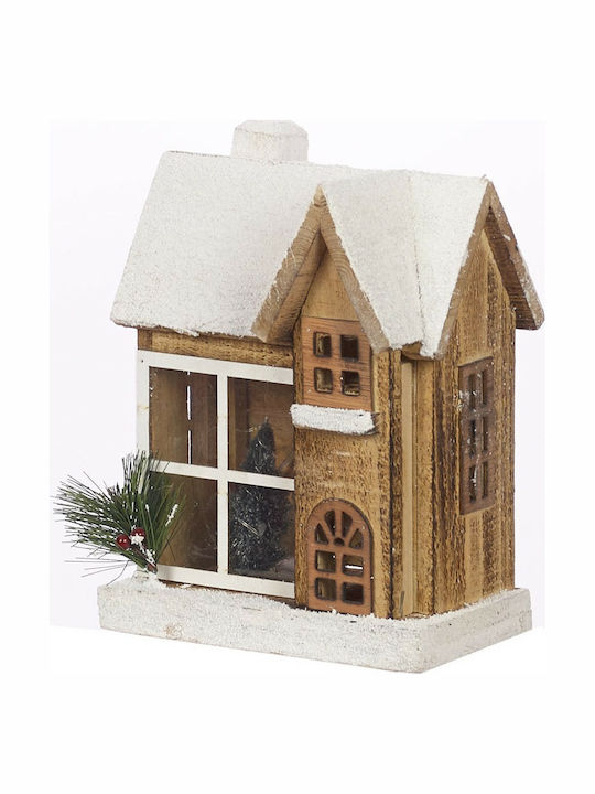 TnS Weihnachtliche Dekofiguren Haus Beleuchtetes