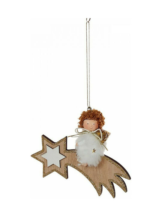 TnS Christmas Wooden Angel Ornament 12x9cm (Μiscellaneous Designs)