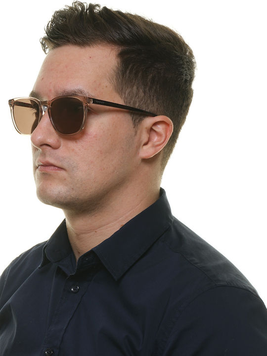Gant Men's Sunglasses with Beige Acetate Frame and Brown Lenses GA7116 57E