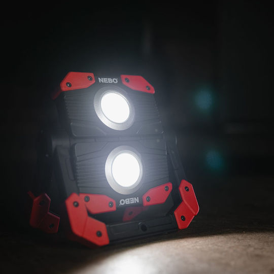 Nebo Rechargeable Jobsite Light LED IPX4 with Brightness up to 2000lm Omni 2K