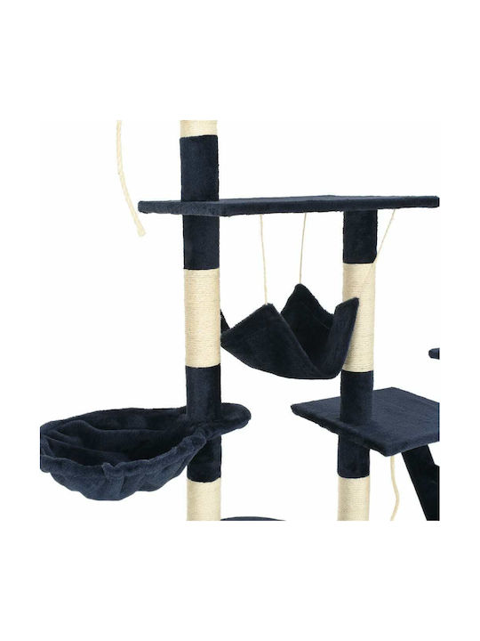 vidaXL Scratching Post Cat Trees Blue Ceiling 7 levels 147x35x250cm