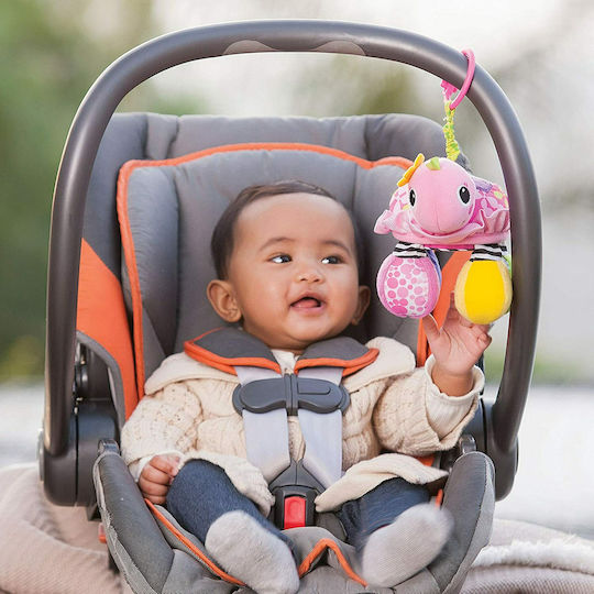 Infantino Pendant Toy for Car with Teether and Mirror Turtle Mirror Pal Sparkle