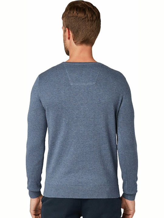 Tom Tailor Herren Langarm-Pullover Blau