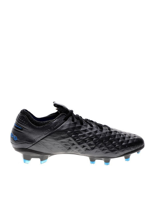Nike Tiempo Legend 8 Elite FG Χαμηλά Ποδοσφαιρικά Παπούτσια με Τάπες Μαύρα