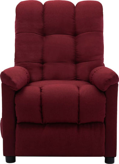 Relax Sessel Friseurwaschbecken mit Fußhocker Burgundisch 74x99x102cm