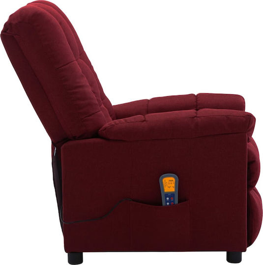Relax Sessel Friseurwaschbecken mit Fußhocker Burgundisch 74x99x102cm