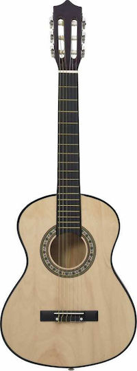 vidaXL Classical Beginner and Kids 34" Kids Classical Guitar 1/2 Light Wood