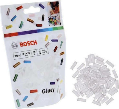 Bosch Bețișoare de Silicon Φυσίγγια Θερμοκόλλας Mini-Sticks Transparent 7mm 70buc