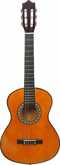 vidaXL Classical Beginner and Kids 34" Kids Classical Guitar 1/2 Dark Wood