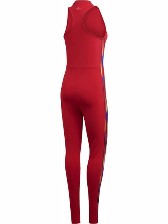 Adidas stage cheap suit red