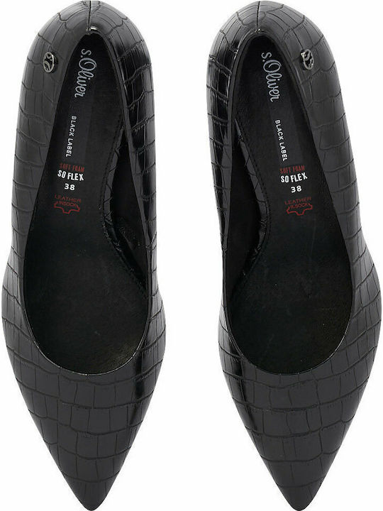 Pointed Toe Stiletto Black High Heels