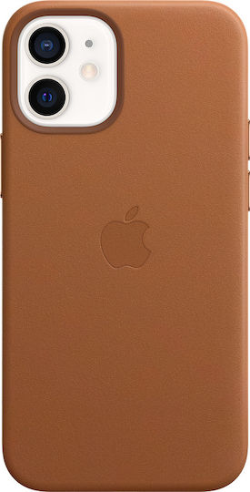 Apple Back Cover Leather Brown (iPhone 12 mini)
