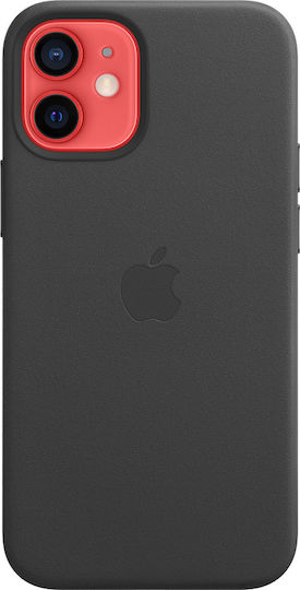 Apple Back Cover Leather Black (iPhone 12 mini)